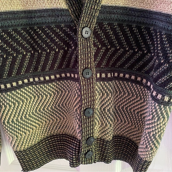 Gordie Howe cardigan small to medium women’s size. Nice green gold black - Picture 3 of 7